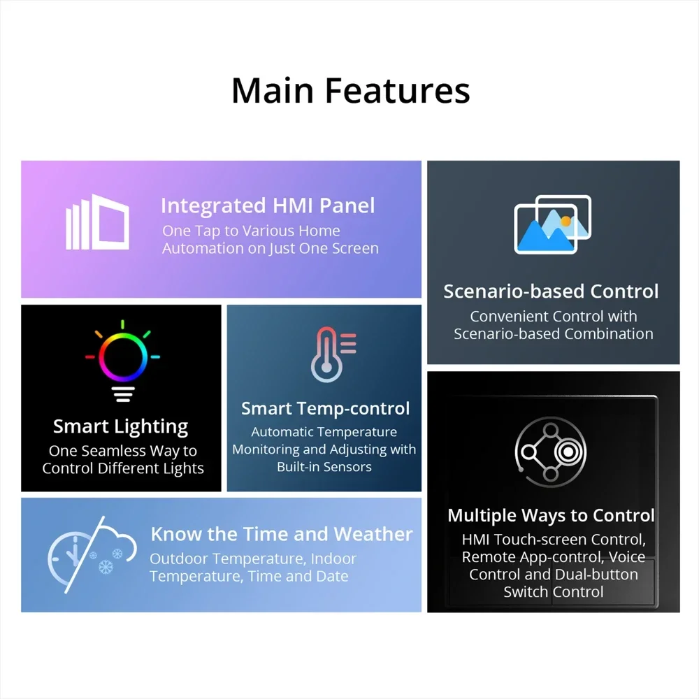Akıllı Sahne Duvar Anahtarı AB - Home Automation Panel Diy incelemesi ve fiyatı